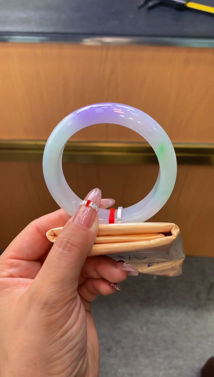 未镶嵌手镯翡翠-F114-正圈56.6-全款9.2万-定金2万