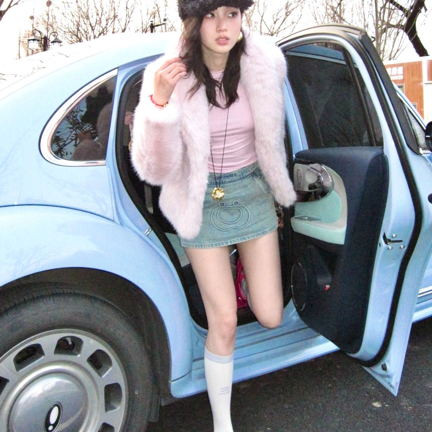 13DE MARZO 2025SS 春夏 新款 街头印象系列 熊脸牛仔短裙