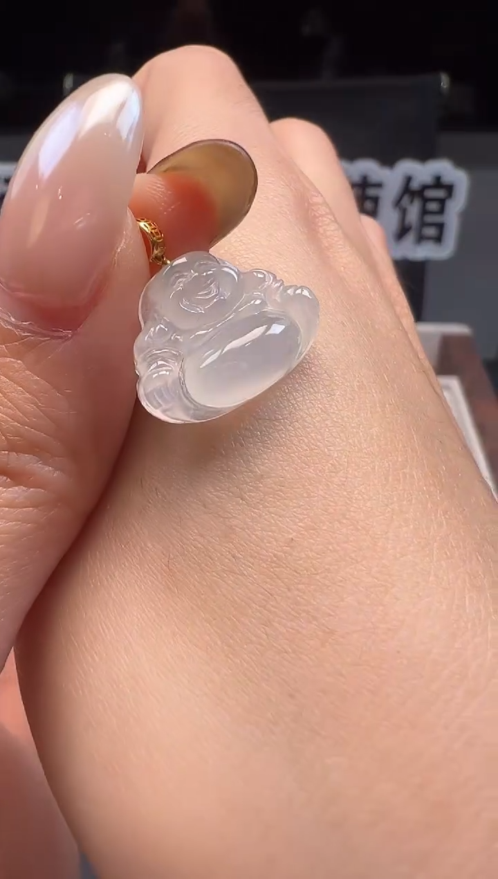 吊坠(不含链)18K金镶嵌翡翠缅甸珠宝严选