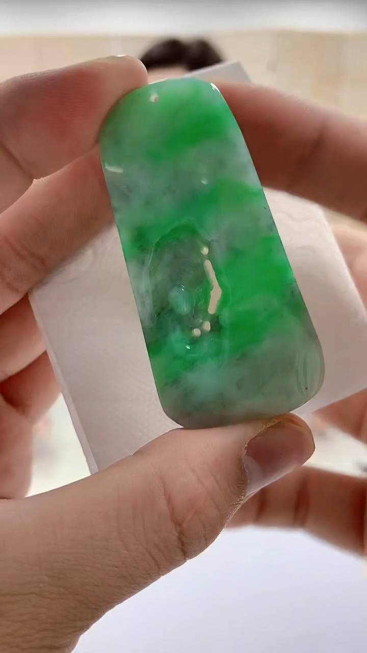 【闪购商品】定制翡翠未镶嵌4829bb-毛货挂件61