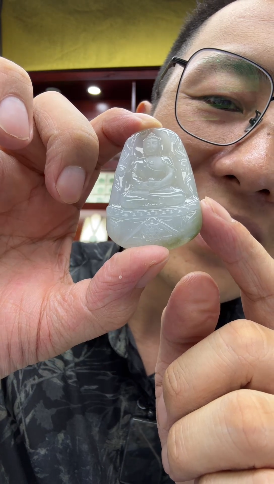 翡翠未镶嵌挂件A货翡翠多样性孤品