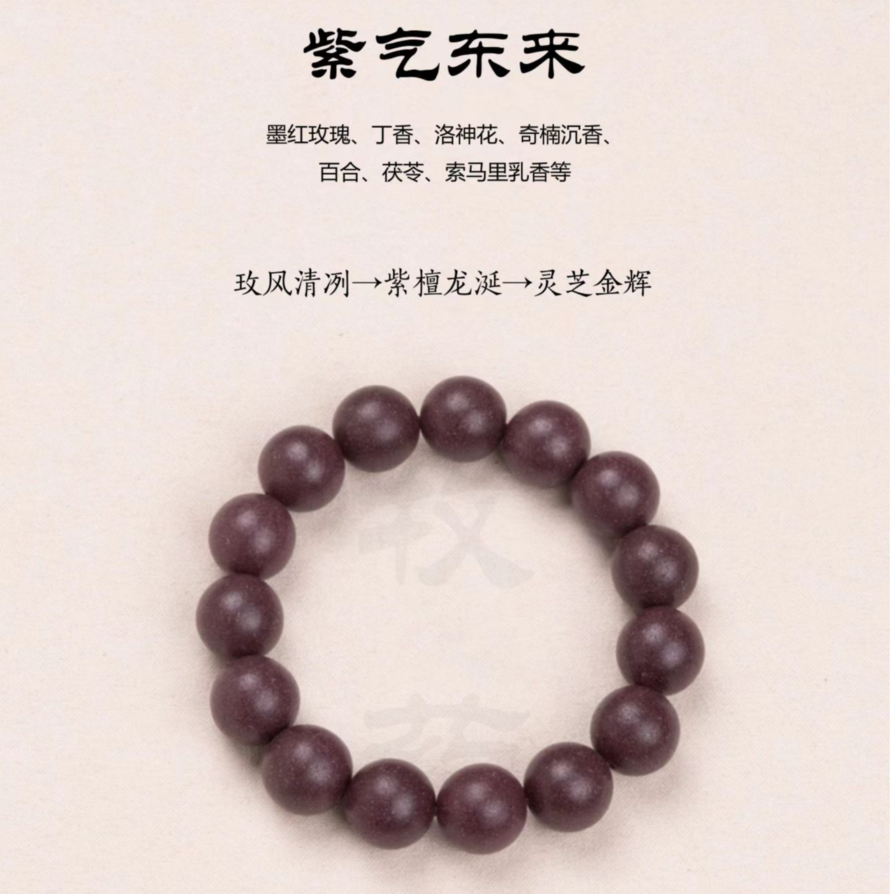 【亳报优选】中药手串非遗玫瑰洛神花沉香百合茯苓时尚