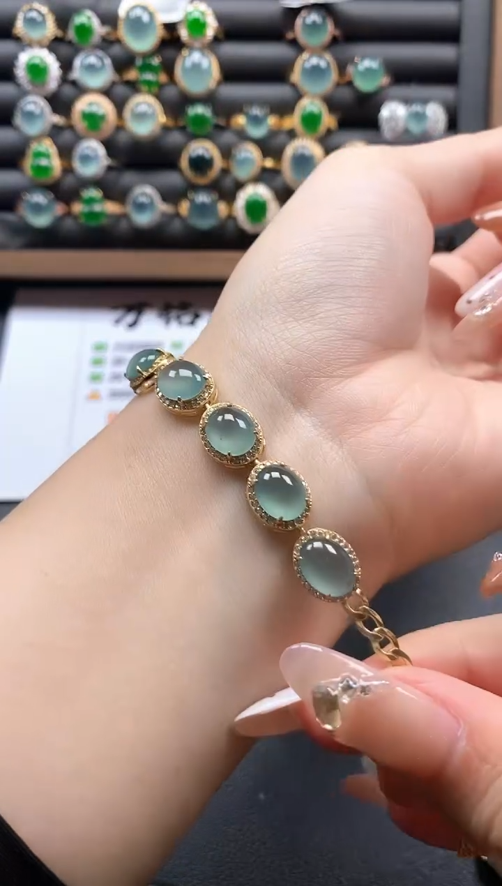 银S925镶嵌戒指翡翠51511