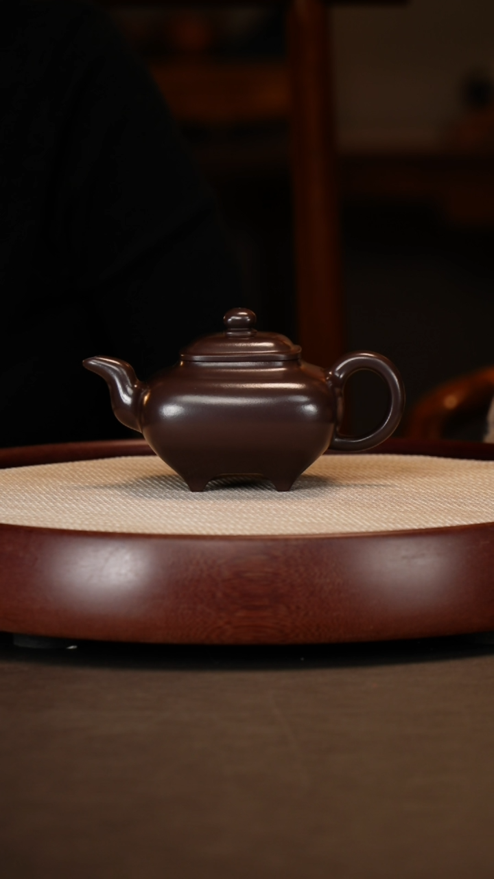 【闪购商品】紫砂茶壶玉林百目紫茄泥四方传炉+薛锋280c