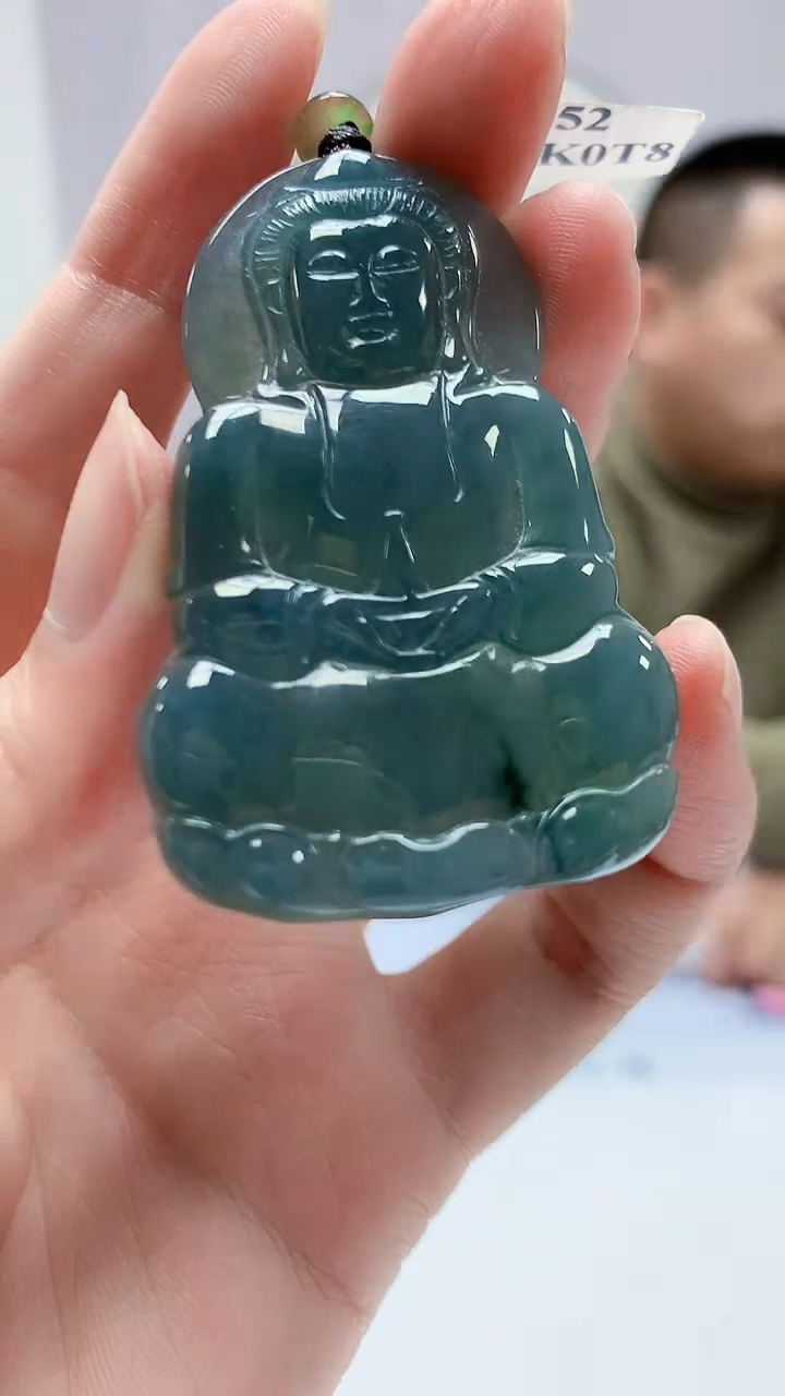 【闪购商品】定制翡翠未镶嵌4812zm-毛货挂件观音66