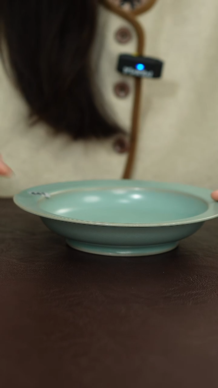 摆件陶原矿原釉汝宋汝瓷 微瑕