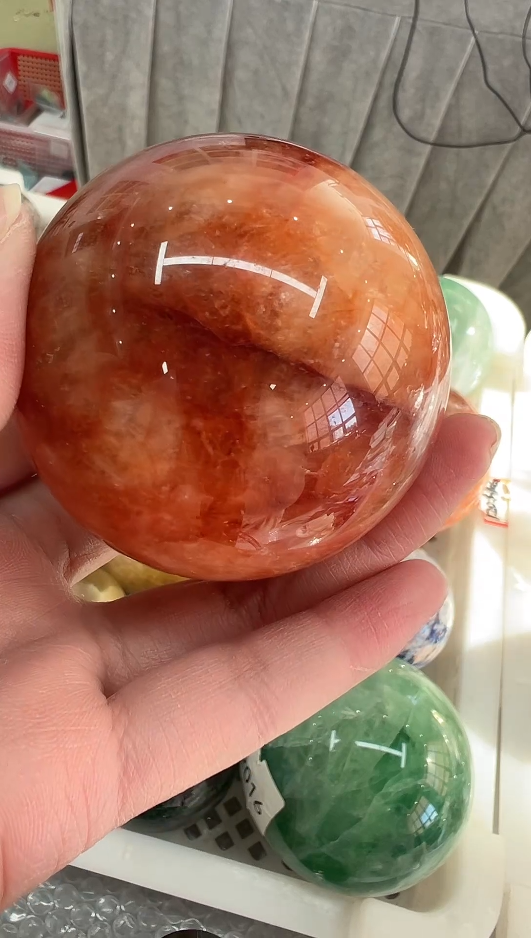 未镶嵌珠宝半成品水晶S144 约6.0cm