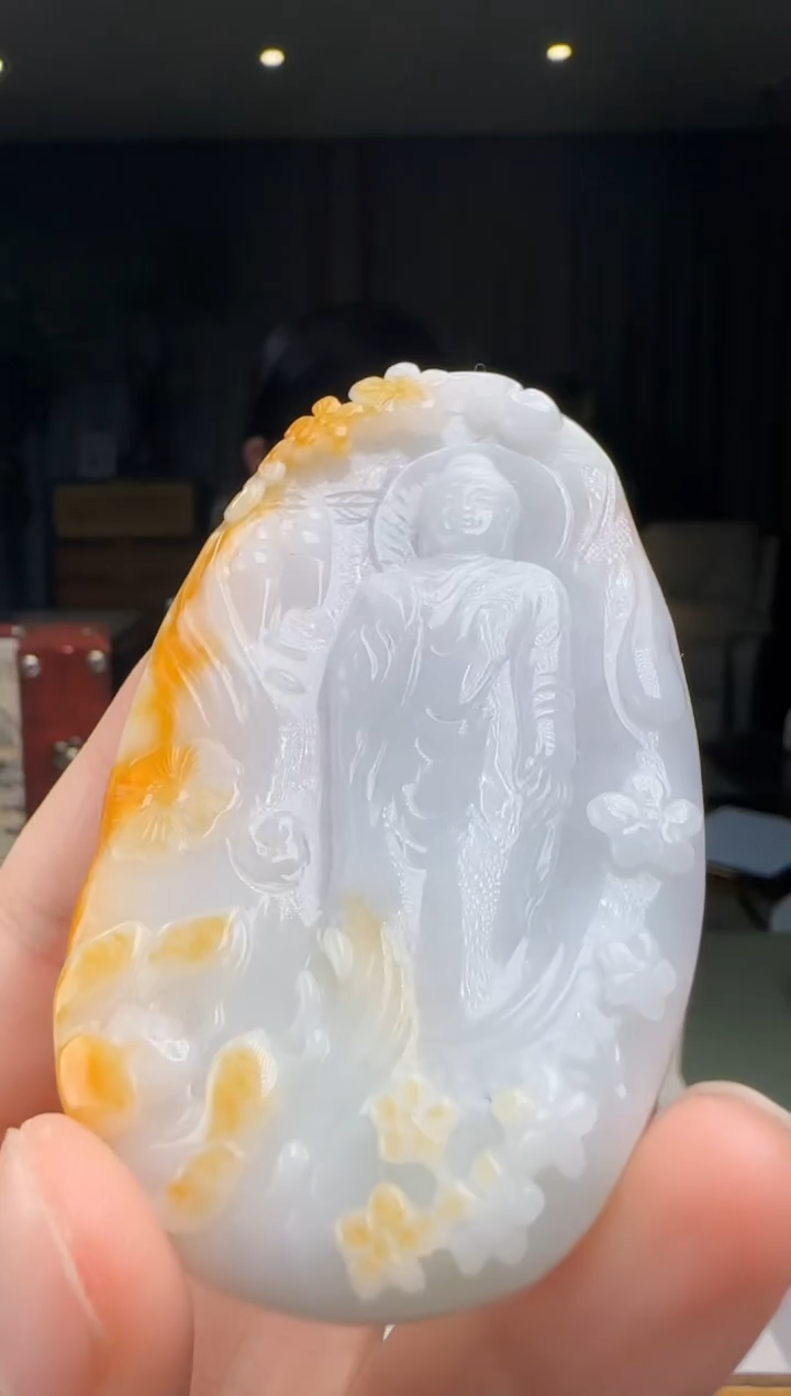 【闪购商品】翡翠吊坠(不含链)未镶嵌DY@@960Q3J14535