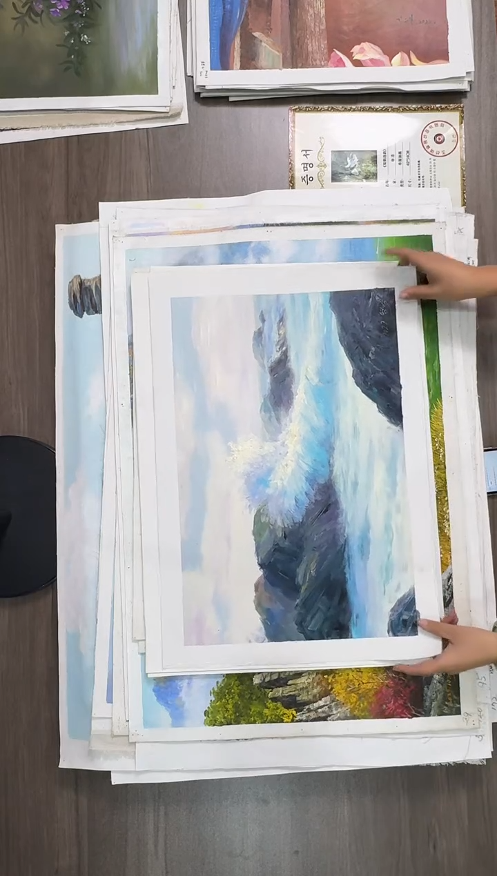 油画【72号】约53*35cm丨朝鲜原创纯手绘孤品油画丨顺丰包邮