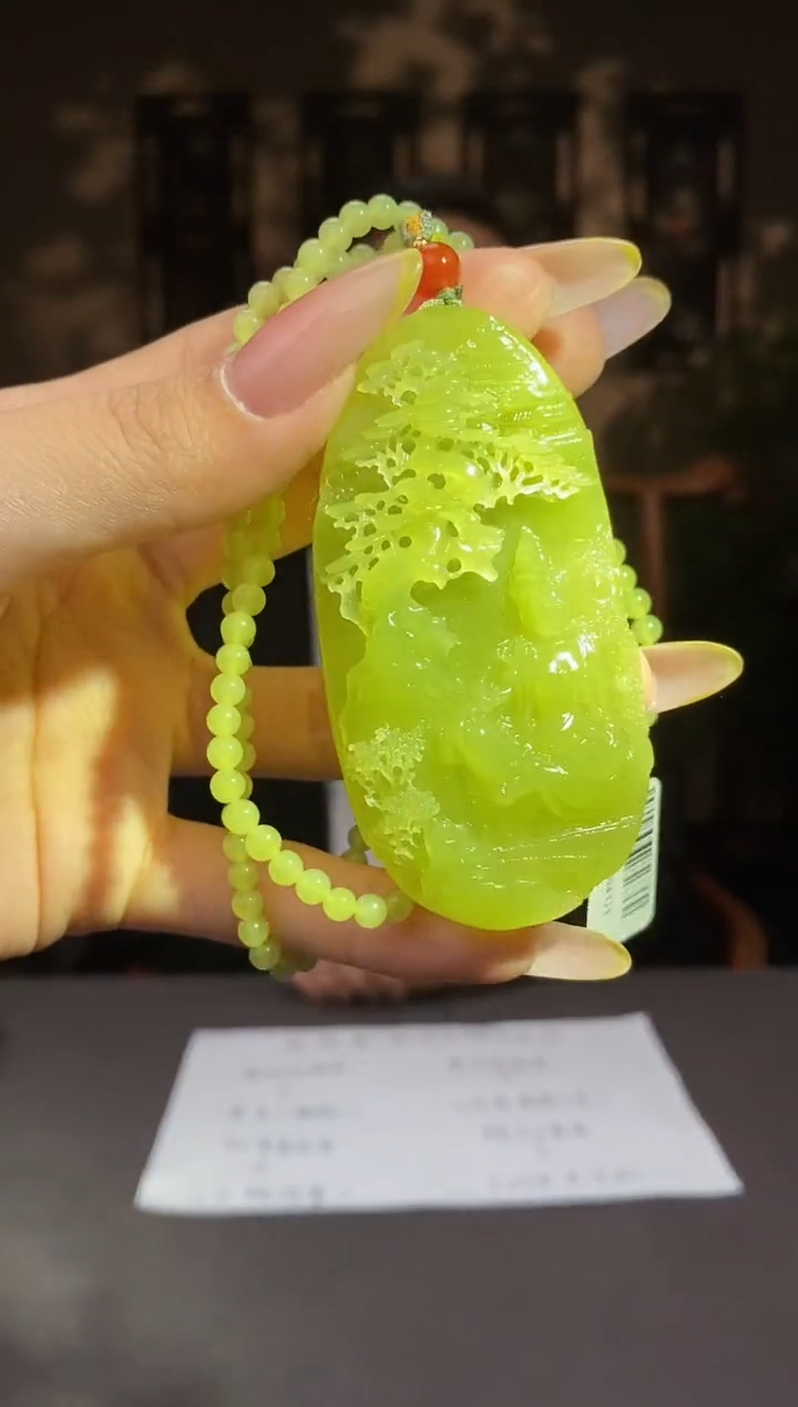 和田玉未镶嵌颈饰C524