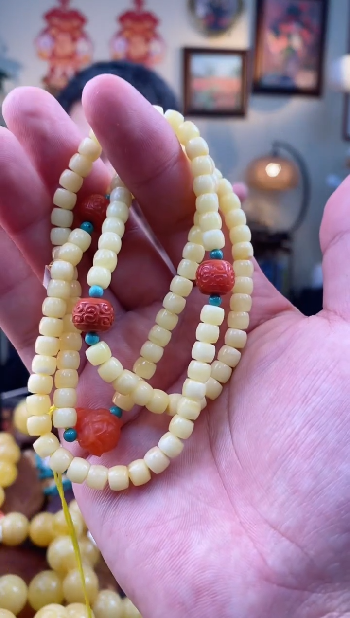 【闪购商品】琥珀颈饰未镶嵌108链