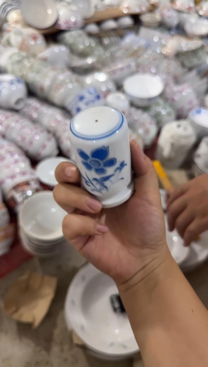 摆件傅蓝海棠牙签筒有瑕请慎拍