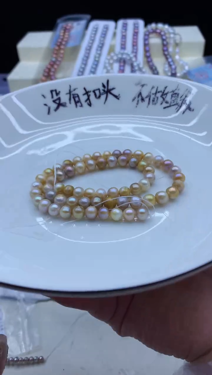 【闪购商品】淡水珍珠颈饰未镶嵌淡水珍珠项链