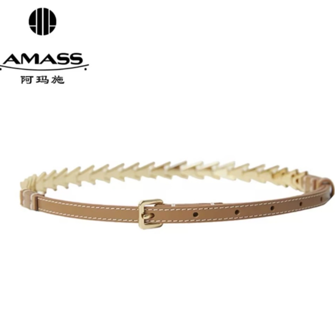 AMASS/阿玛施阿玛施新款拼接简约腰带5900416-9X63311-007