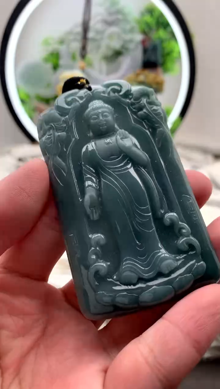 【闪购商品】翡翠颈饰未镶嵌阿弥陀佛