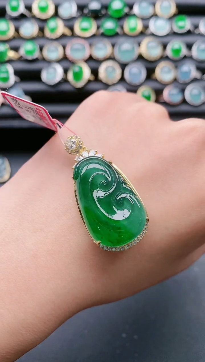 【闪购商品】翡翠戒指银S925镶嵌1111111