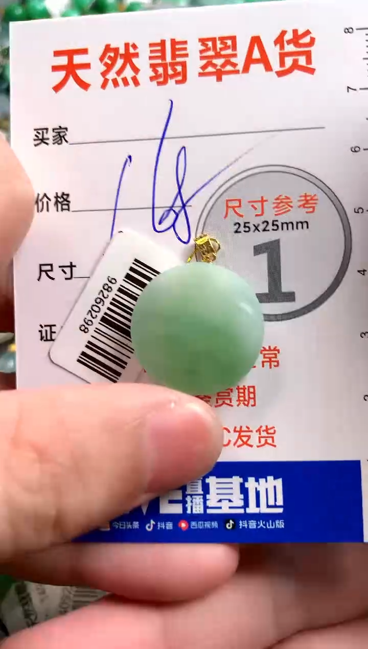 【闪购商品】翡翠颈饰18K金镶嵌0463978229