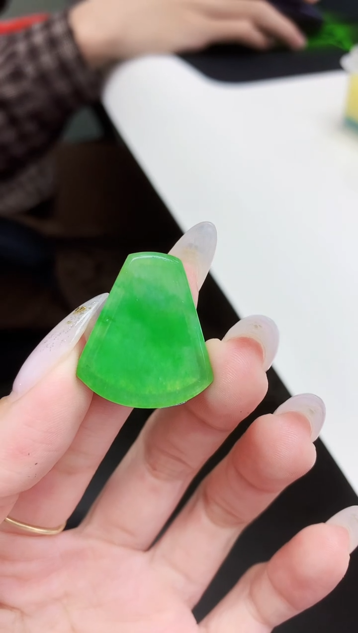定制翡翠未镶嵌029ee-毛货无事牌34