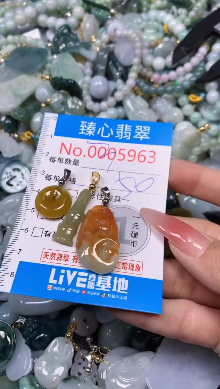 【闪购商品】翡翠颈饰未镶嵌含绳0005963