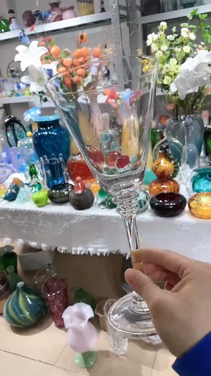 【闪购商品】水晶玻璃2只复古一体成型香槟杯