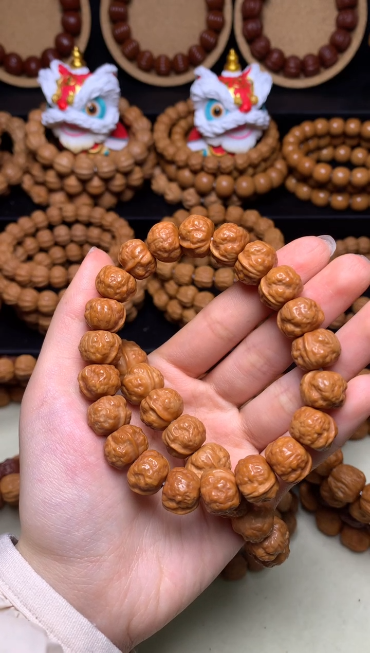 【闪购商品】猴头核桃手串13+14+飞碟蟾宗