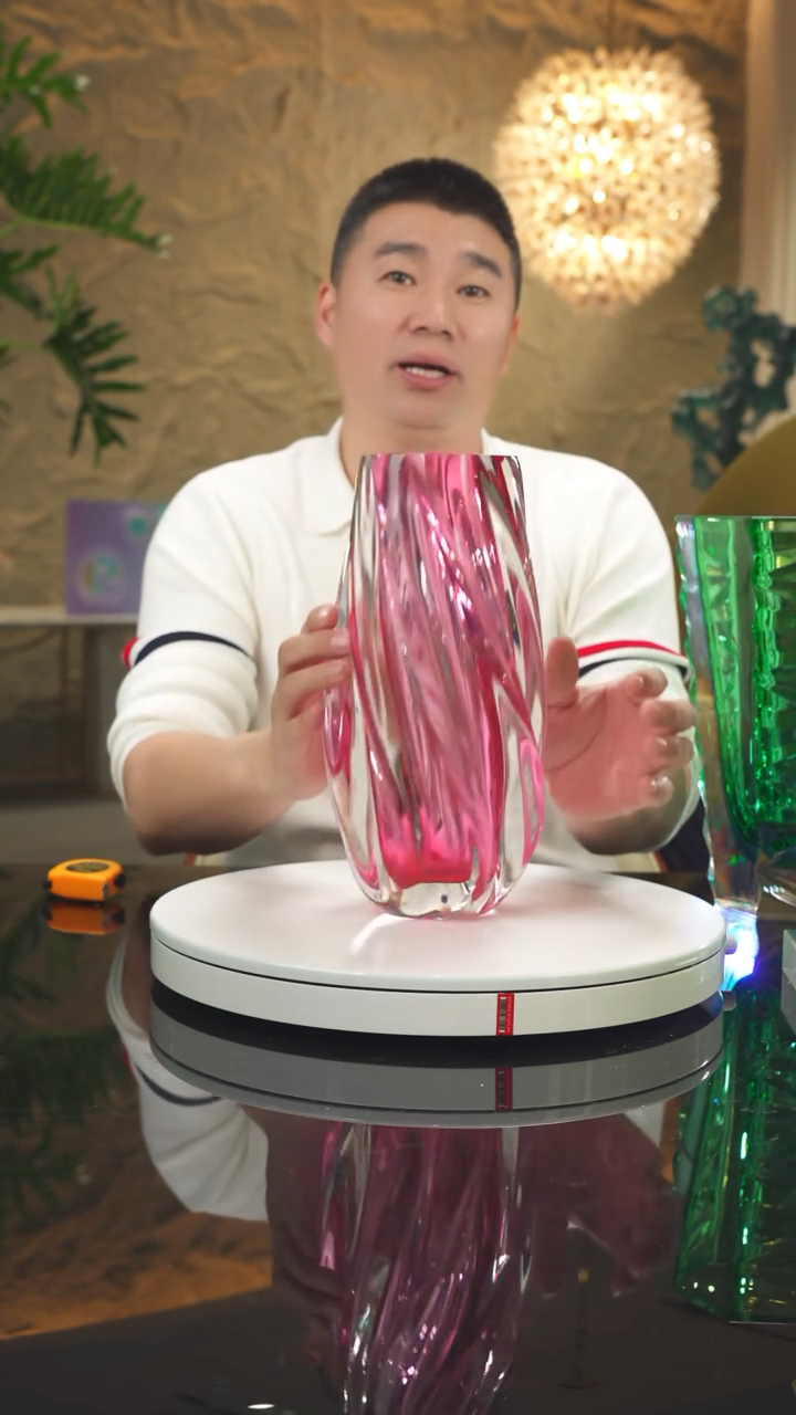 【闪购商品】瓷片福利金红花瓶