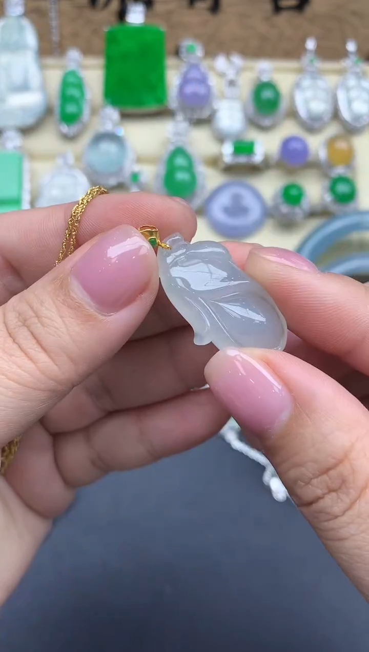 【闪购商品】翡翠颈饰18K金镶嵌54-中国好珍宝