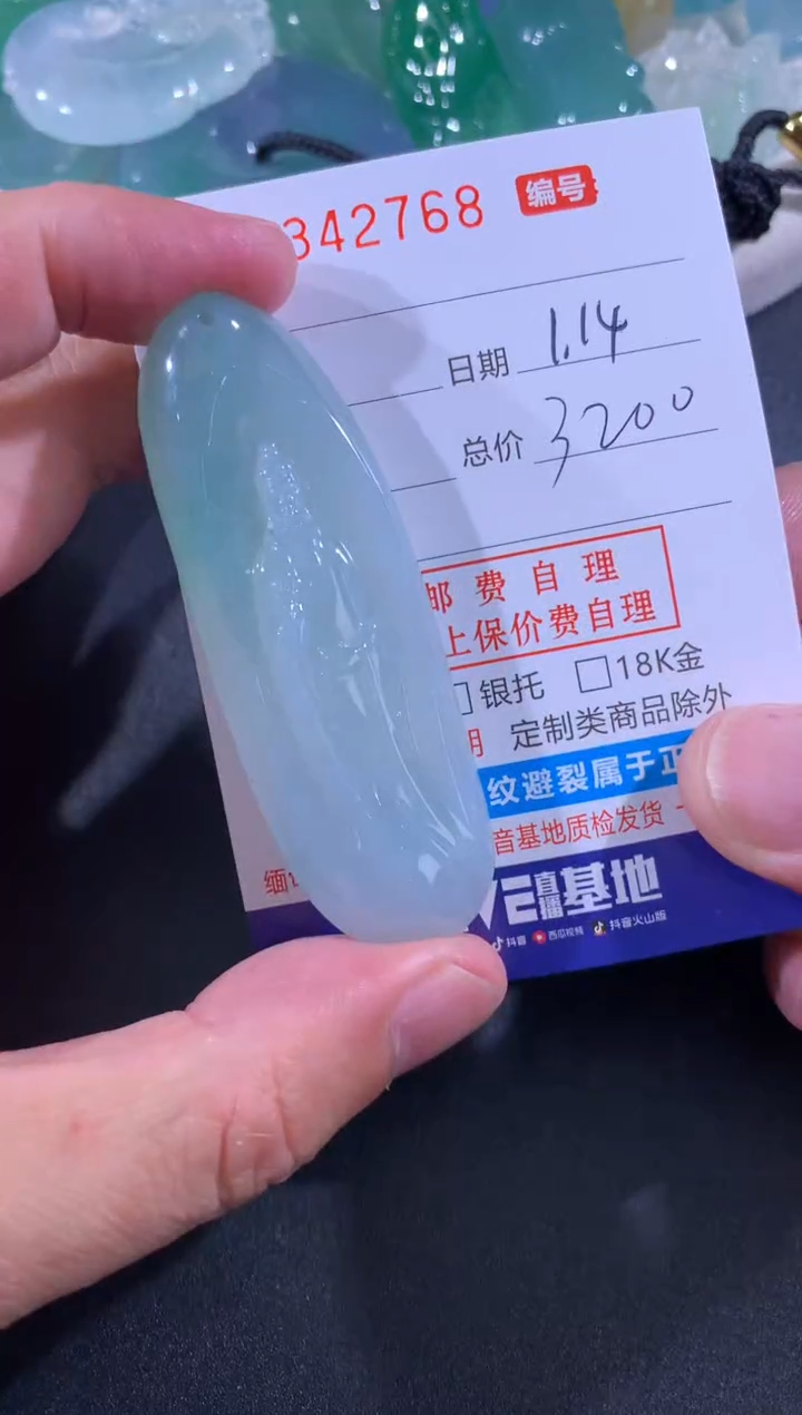 【闪购商品】翡翠颈饰未镶嵌天然A货翡翠