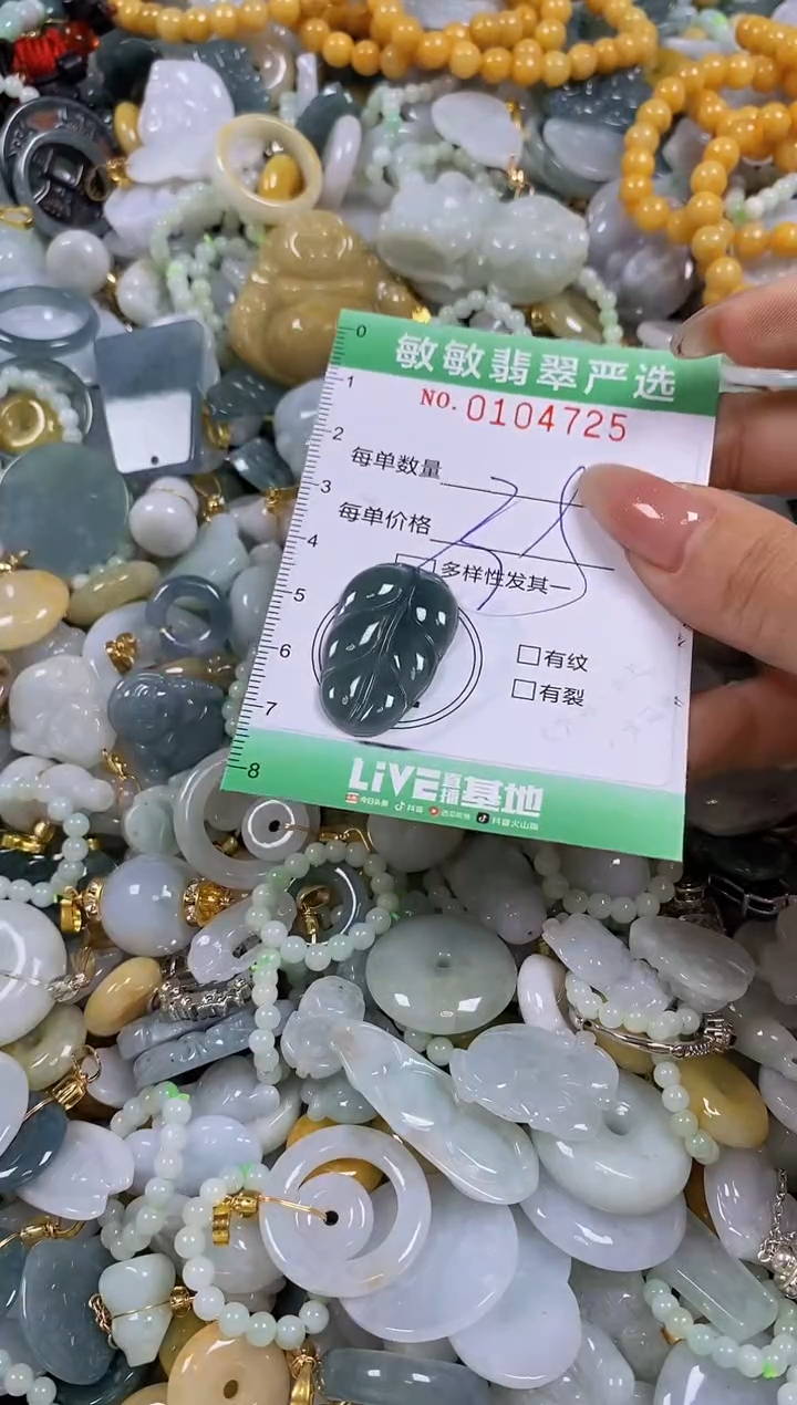 【闪购商品】翡翠颈饰未镶嵌闪购0104725多样性发其一