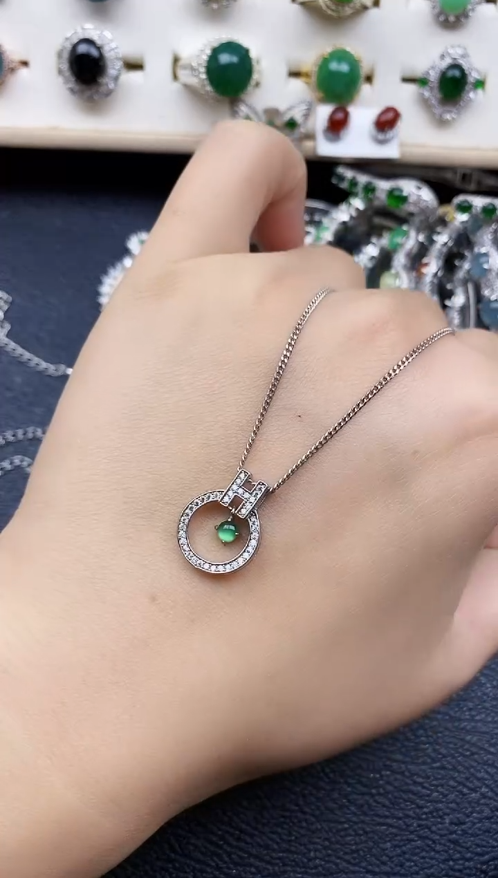 【闪购商品】翡翠戒指银S925镶嵌11111