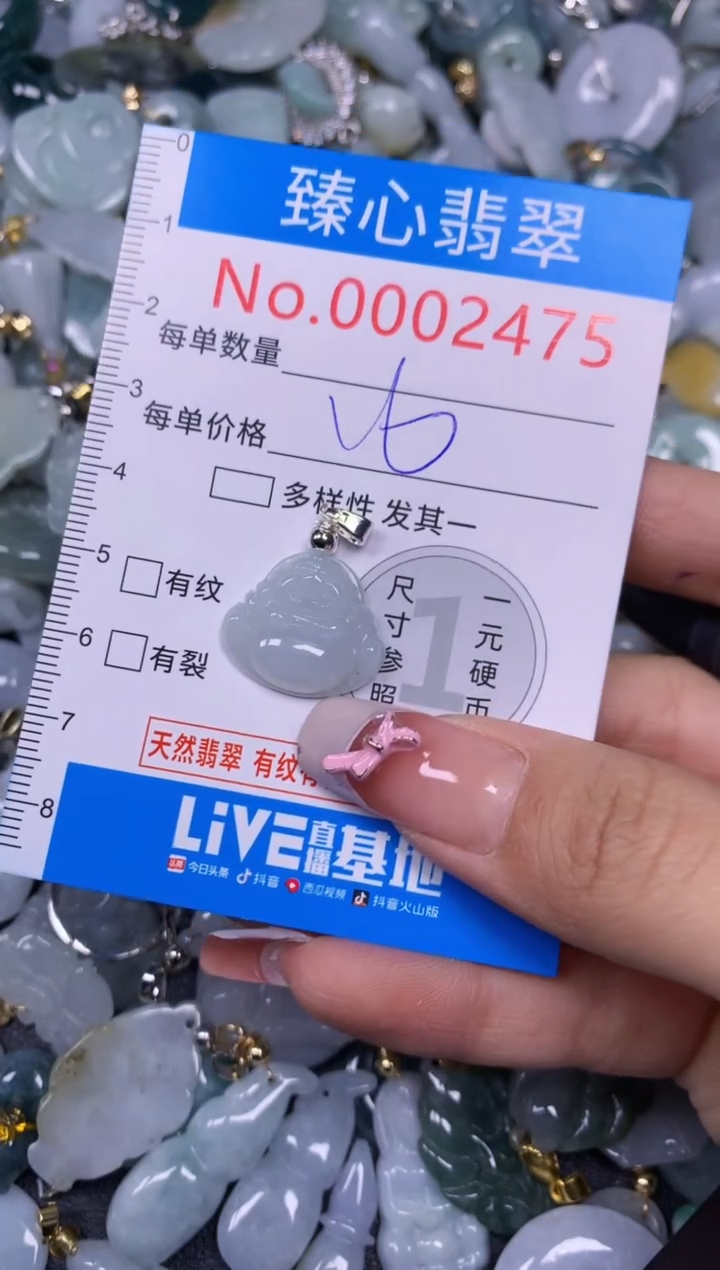 【闪购商品】翡翠颈饰未镶嵌含绳0002475