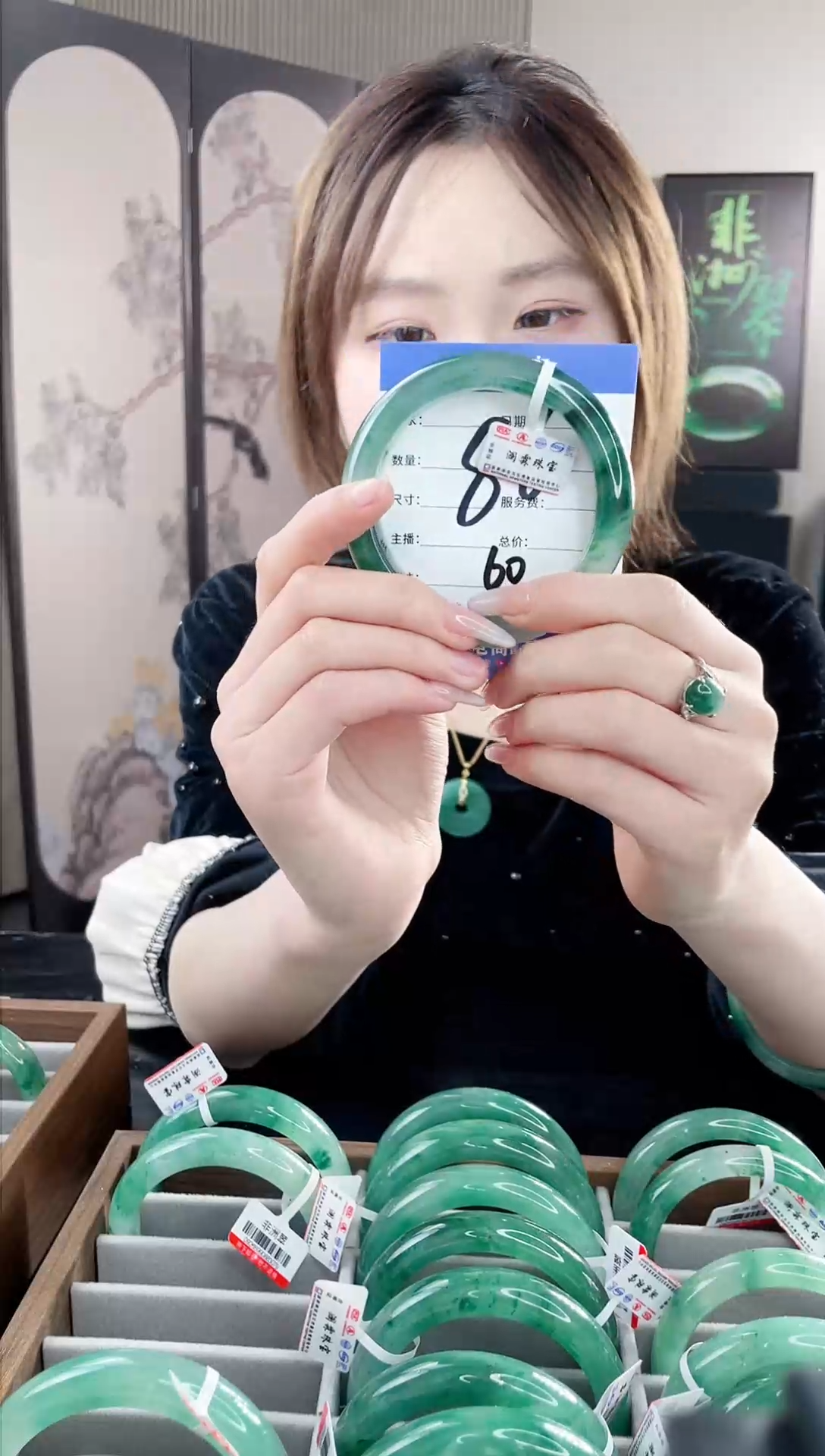 【闪购商品】石英质玉手镯未镶嵌K86-60