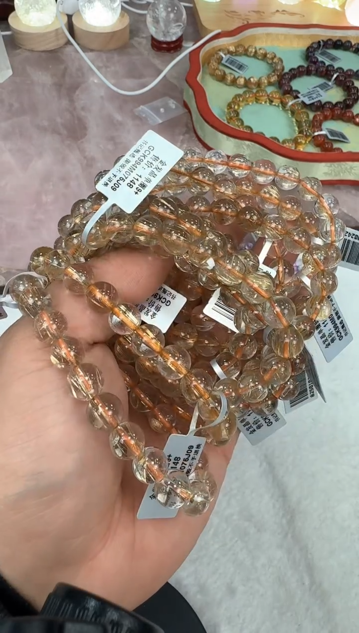 【闪购商品】水晶手链未镶嵌GCK994 约9mm多样性发一件