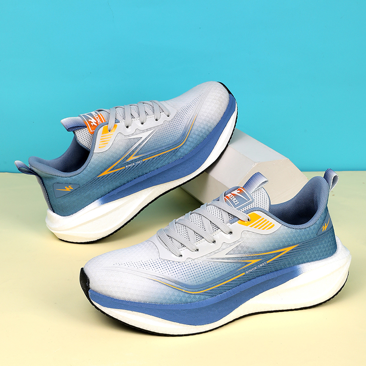 双星八特星兔五代情侣跑步健身轻便爆米花橡胶大底足弓碳板最新款