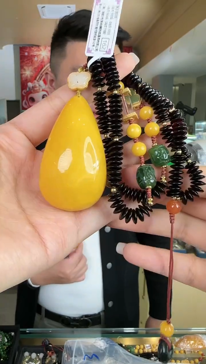 【闪购商品】琥珀颈饰未镶嵌0125-026