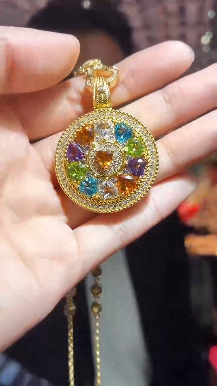 颈饰银S925镶嵌水晶（扎德严选）