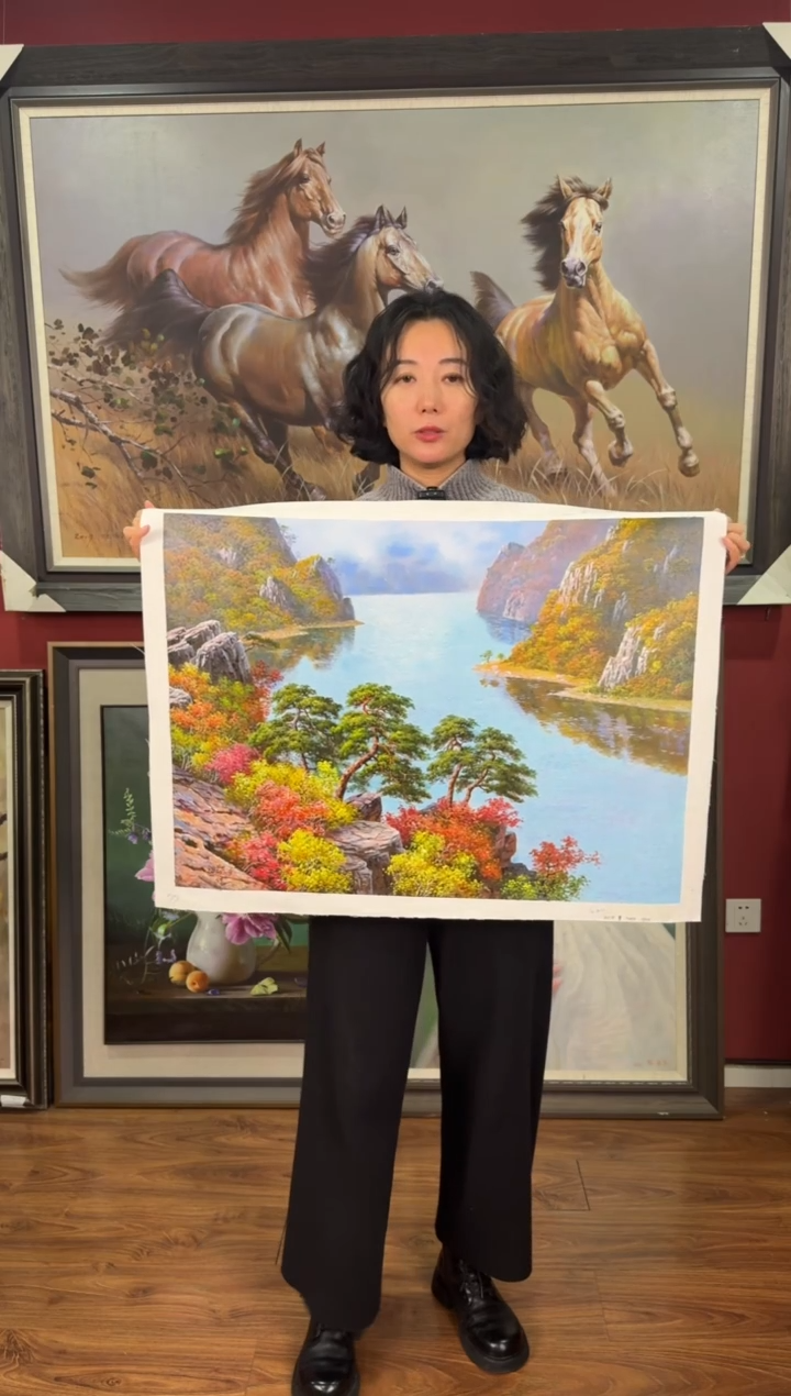 油画【98号】约50*70cm丨朝鲜原创纯手绘孤品油画丨顺丰包邮