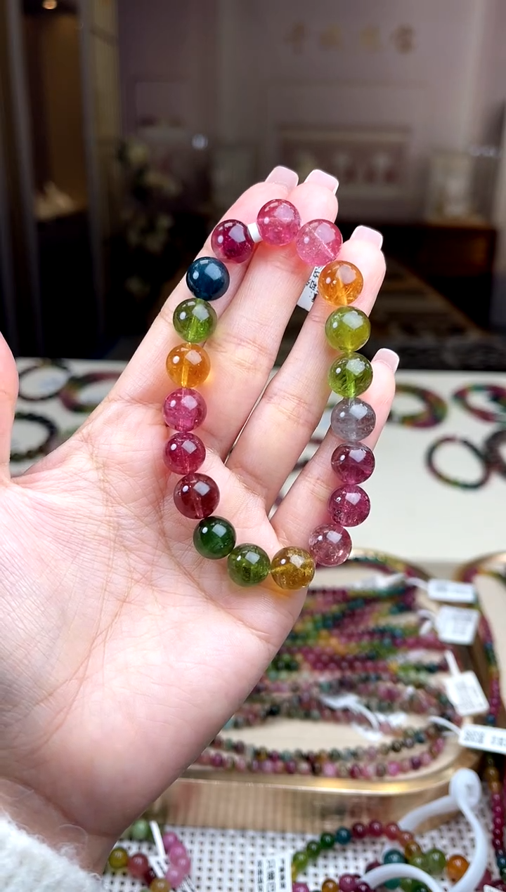 【闪购商品】碧玺/未镶嵌10mm+碧玺单圈多样性发货