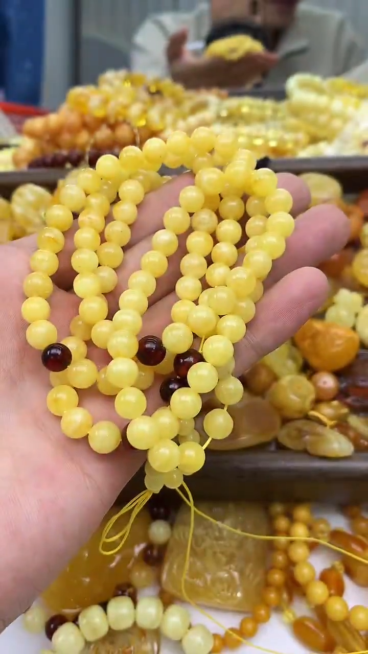裸石蜜蜡未镶嵌链子卡7