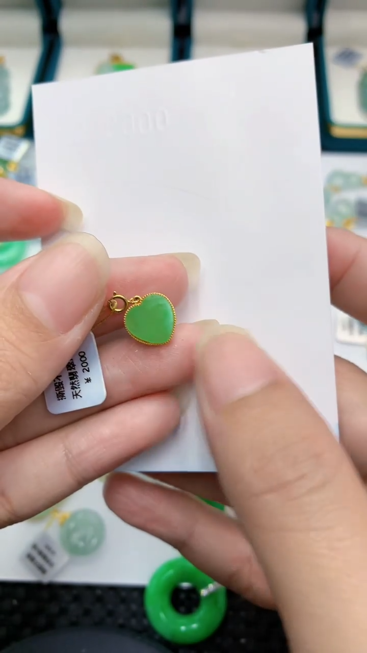 【闪购商品】翡翠颈饰18K金镶嵌            8