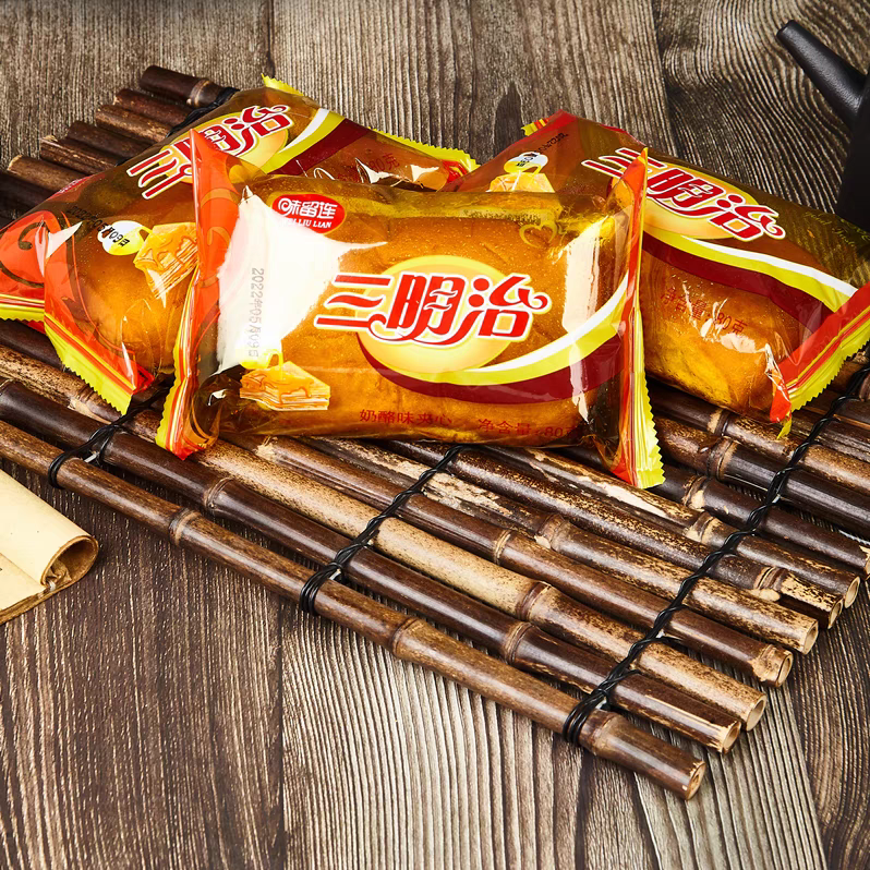 福建莆田包邮奶酪味三明治夹心吐司面点心零嘴夹心面包批发