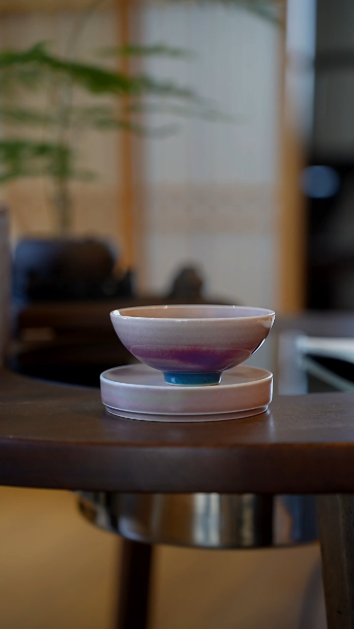 日造柴烧  主人杯套装