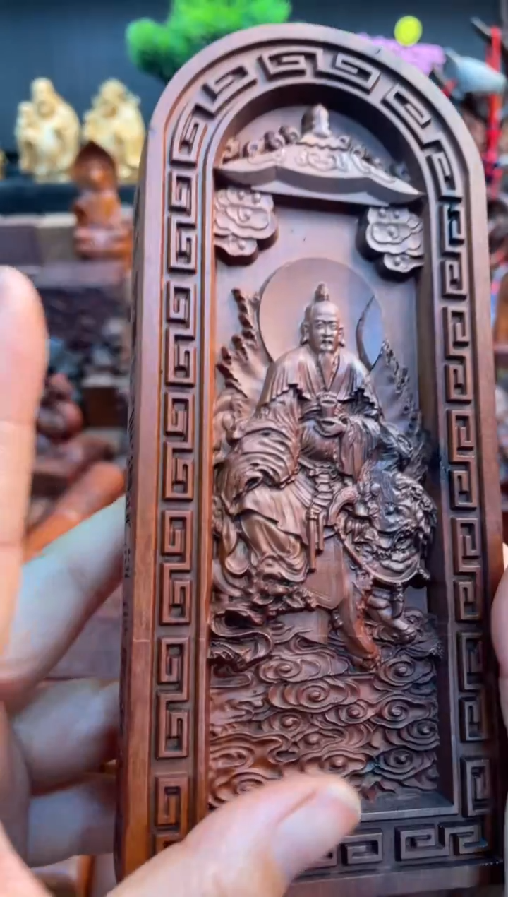 木枣木瑕疵17公分救苦令牌——不退换