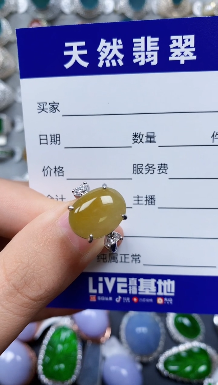 【闪购商品】翡翠戒指银S925镶嵌0388