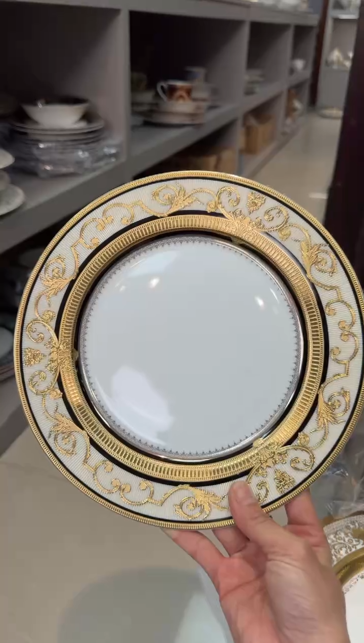 【闪购商品】瓷片9英寸平盘福利款 微瑕 2个