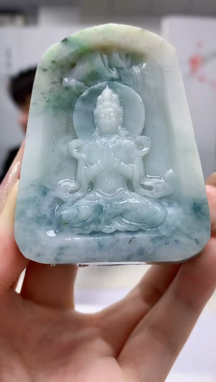 【闪购商品】定制翡翠未镶嵌5060jw-毛货挂件42