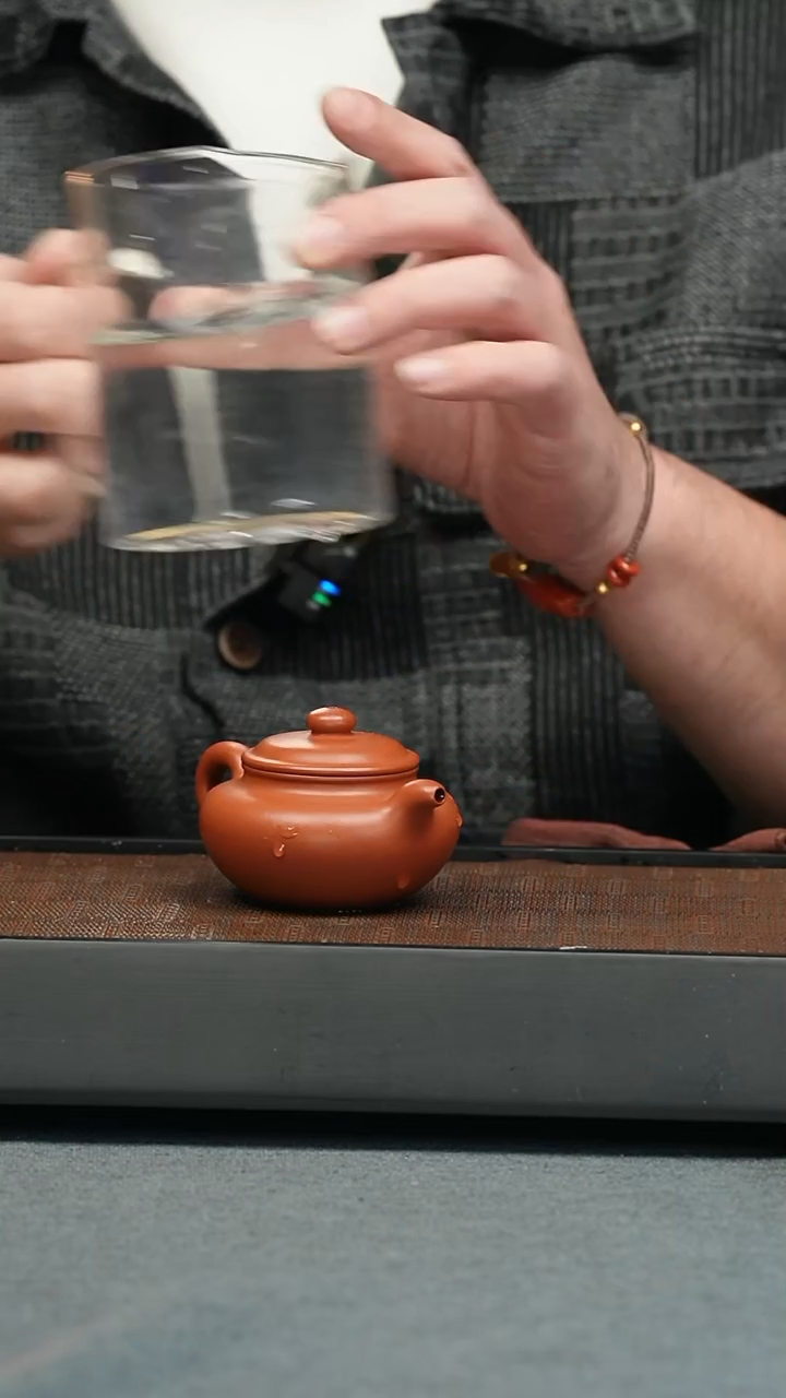 【闪购商品】紫砂茶壶五堂 朱泥仿古-普贤吉祥