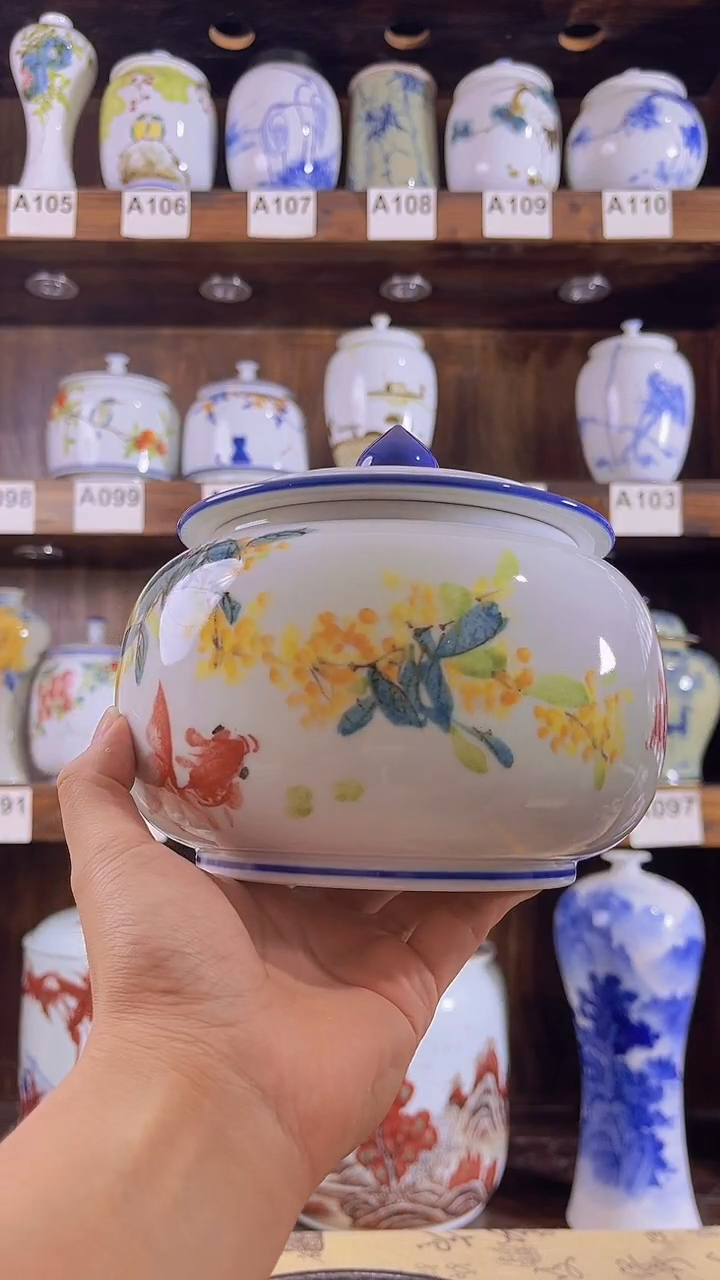 迎君陶瓷纯手工手绘  9