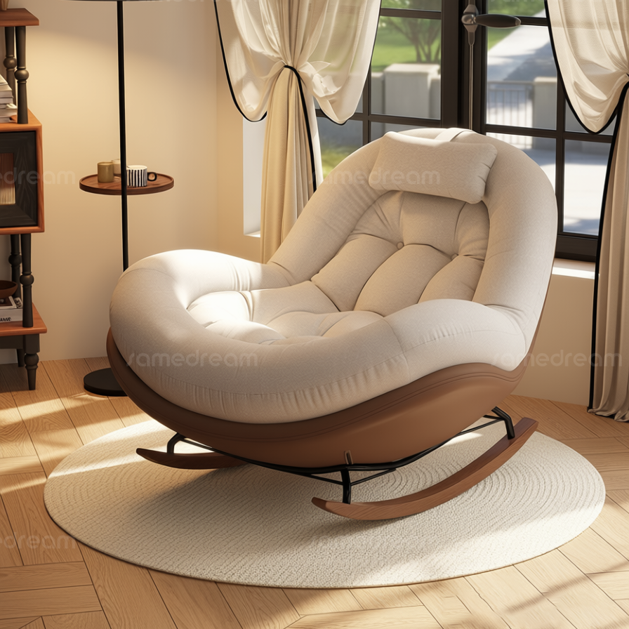 摇摇椅躺椅成人大人可睡觉2025新款单人懒人沙发家用客厅阳台休闲