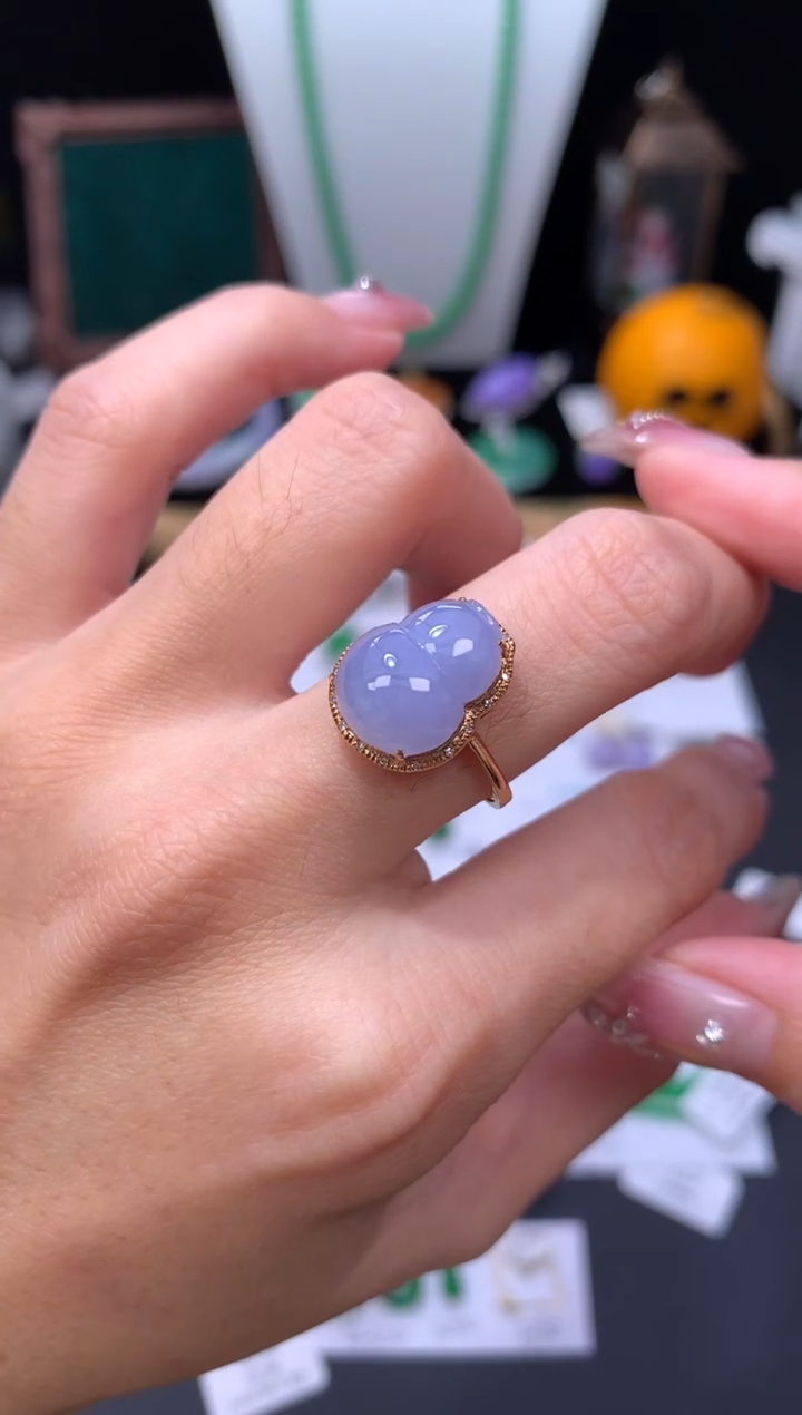 18K金镶嵌定制翡翠48小时鉴赏期 退货不扣服务费